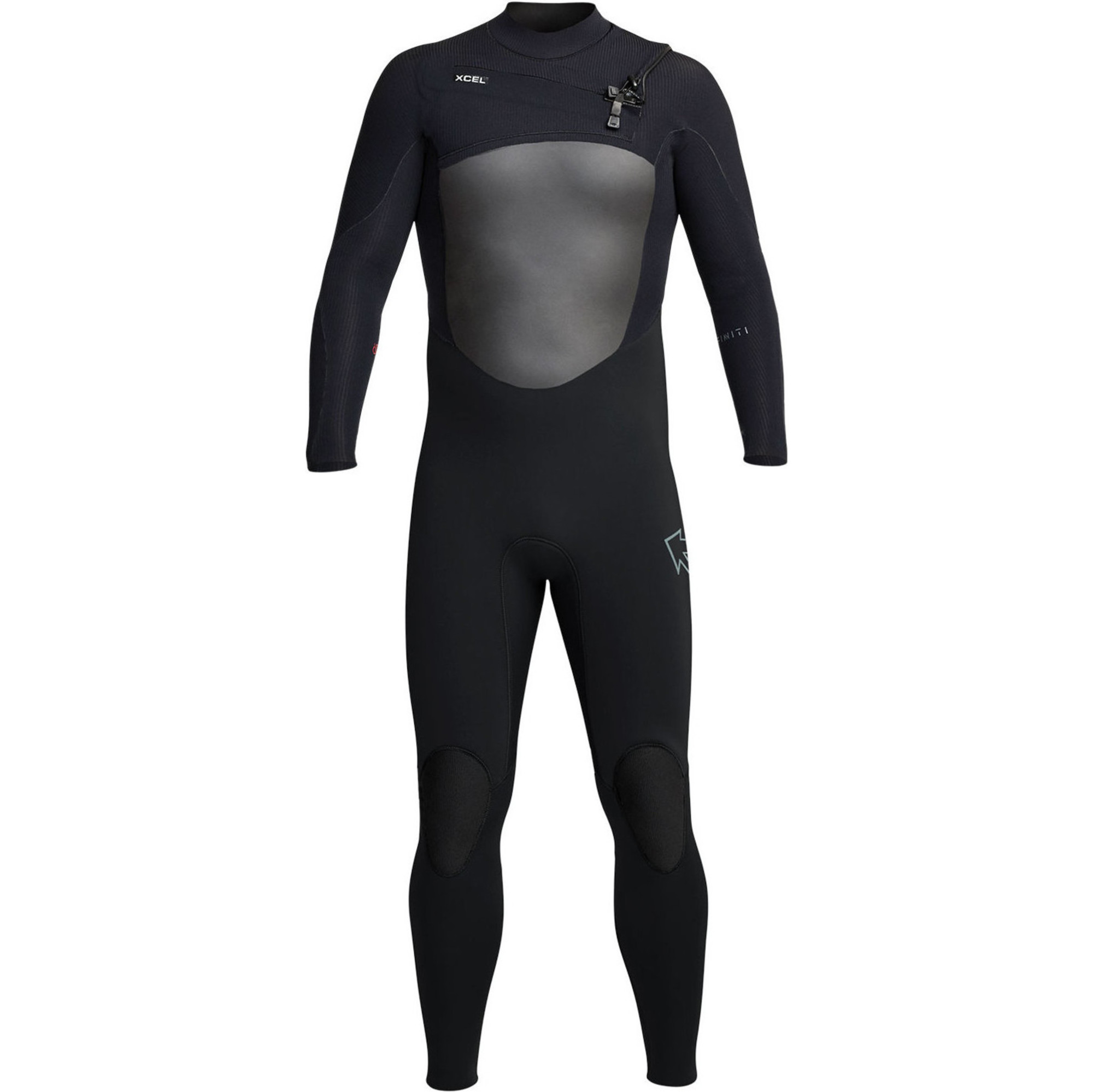 2023 Xcel Mens Infiniti X2 5/4mm Chest Zip Wetsuit MQ543Z20 Black Wetsuits Wetsuit Outlet